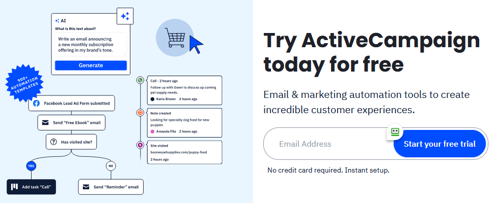 Marketing Automation for Small Businesses: Free Trial